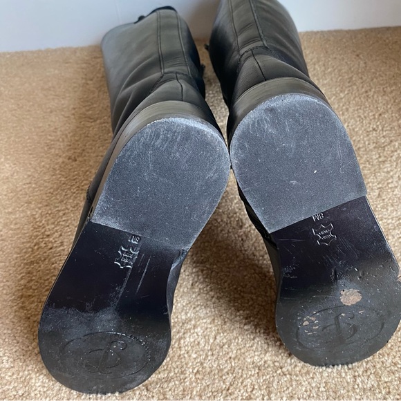 Juicy Coture Leather Riding Boots Black - Picture 9 of 11